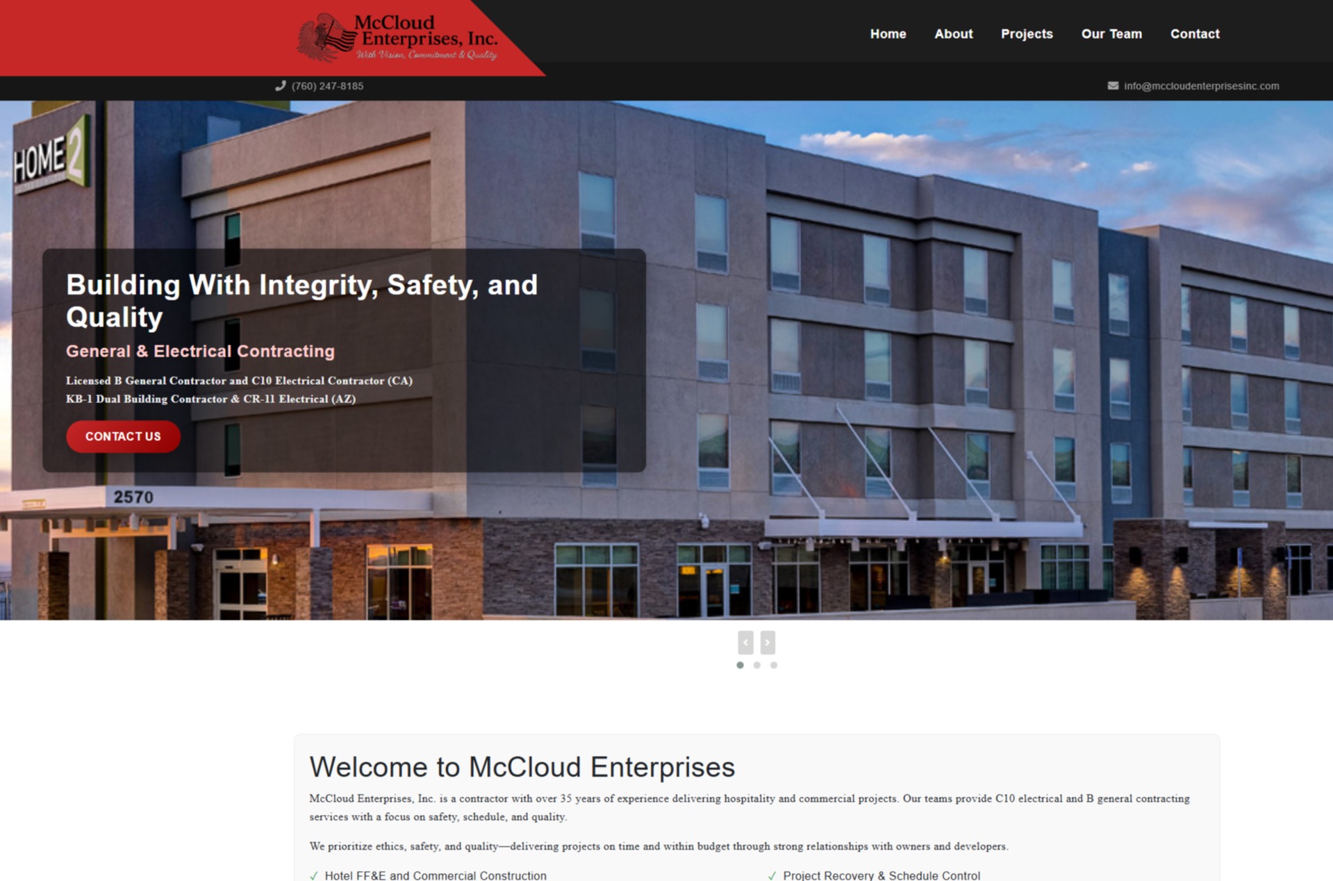 McCloud Enterprises Website